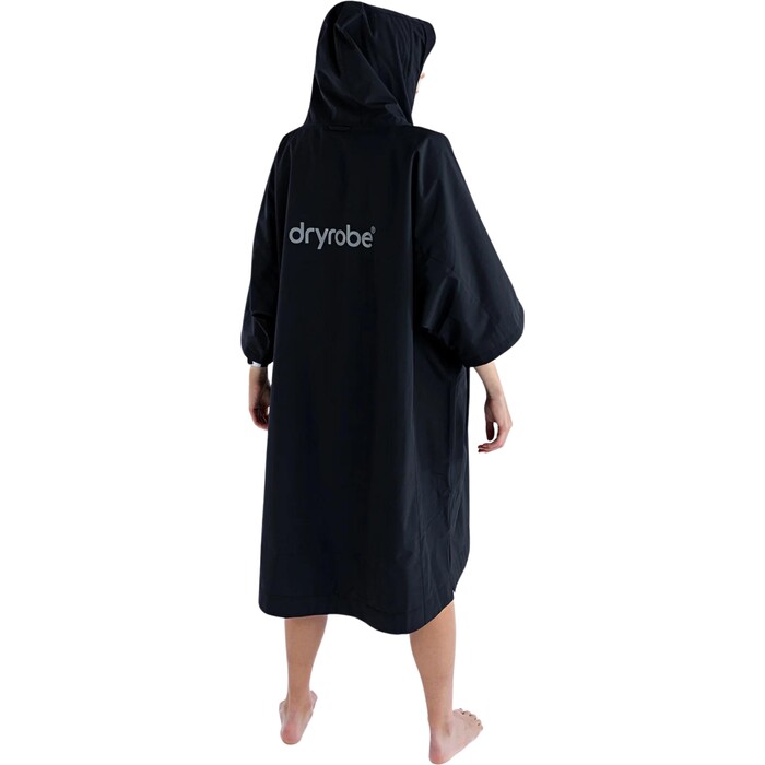 2024 Dryrobe Lite Short Sleeve Change Robe AS SS DL BG - Black Grey